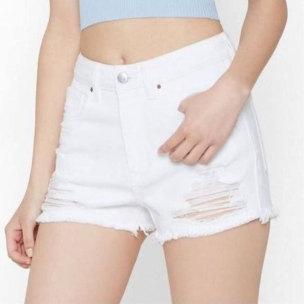 Pacsun white mom shorts 28